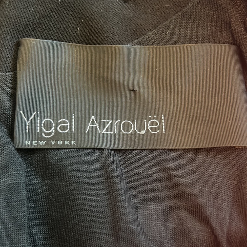 Yigal Azrouel Black Quilted Leather Ponte Sleeveless Dress - Picture 6 of 7